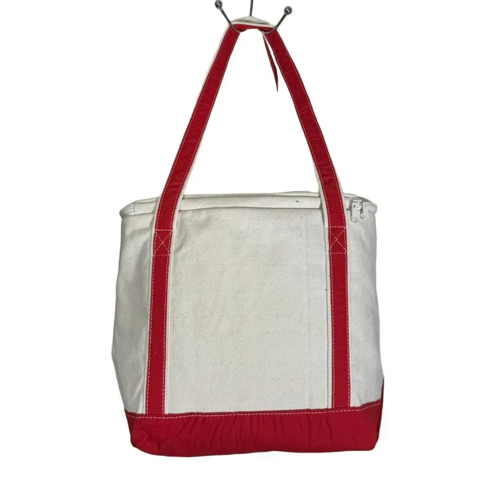 Stella Artois Canvas Tote Cooler Beverage Bag Ice Chest Red Cream‎ Unisex